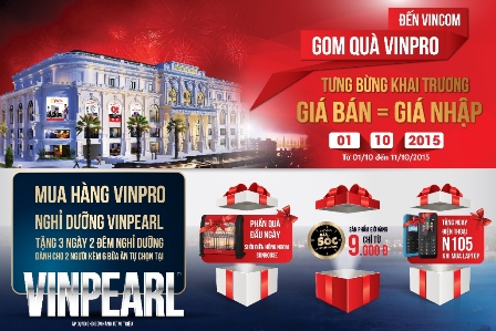 Mua hàng VinPro tặng vé nghỉ dưỡng Vinpearl