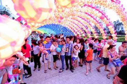 con đường đèn lồng