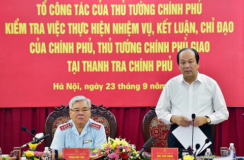 Công khai những việc Thanh tra Chính phủ chậm trễ