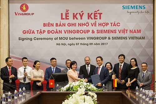 Vingroup và Siemens ký Biên bản hợp tác về công nghệ