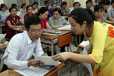 Ban hành khung các khoản thu cho từng bậc học