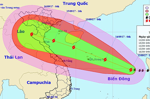 Bão số 10 liên tục mạnh thêm, tăng tốc tiến vào nước ta