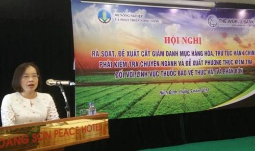 Sẽ hoàn thiện danh mục hàng hóa gắn mã HS phải kiểm tra chuyên ngành lĩnh vực nông nghiệp