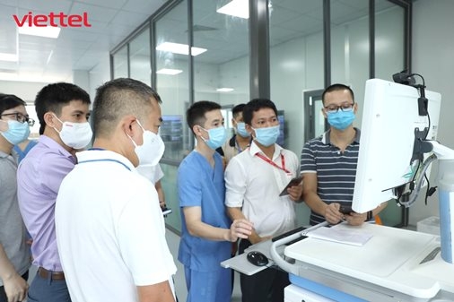 viettel trien khai cong nghe moi nhat cho benh vien da chien dieu tri covid 19 cua ha noi