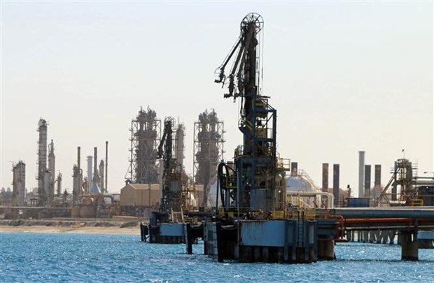 Một cơ sở khai thác dầu ở al-Buraqah (Libya).