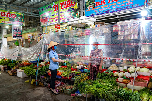 Đảm bảo an toàn phòng, chống dịch Covid-19 ở chợ đầu mối