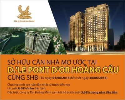 lai suat uu dai khi vay mua chung cu dle pont dor hoang cau
