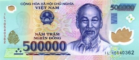 Đồng (Việt Nam) 1 USD = 20.929 VND (theo gocurrency)