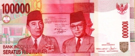 Rupial (Indonesia) 1 USD = 12.106 IDR (Rupial)
