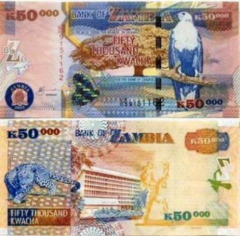Kwacha (Zambia) 1 USD = 5.176 ZMW (Kwacha)