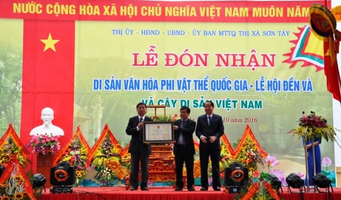 Hà Nội: Lễ hội Đền Và đón nhận Bằng di sản văn hóa phi vật thể quốc gia