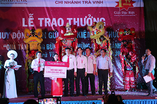 agribank trao thưởng 1 tỷ đồng