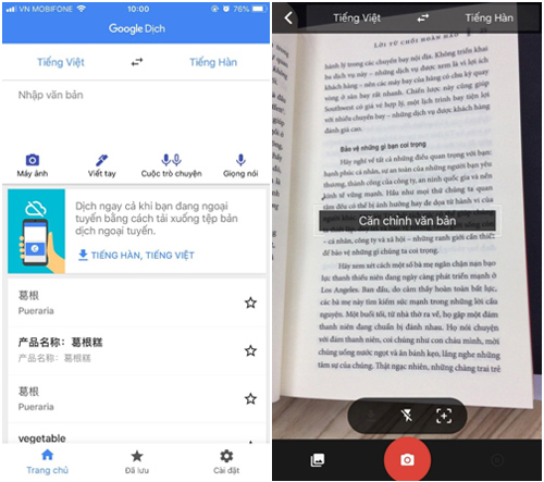 Google dịch cập nhật tiếng Việt vào tính năng dịch qua camera ...