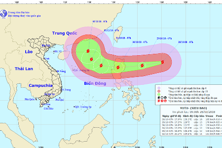Các cơ quan cần sẵn sàng ứng phó với siêu bão Yutu vào biển Đông