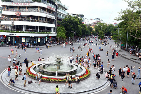 Lên phương án cấm phương tiện trên phố đi bộ Hoàn Kiếm trong 1 tháng