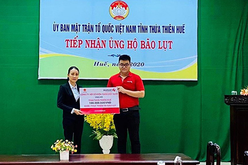 Vietlott chung tay ủng hộ đồng bào miền Trung khắc phục hậu quả thiên tai