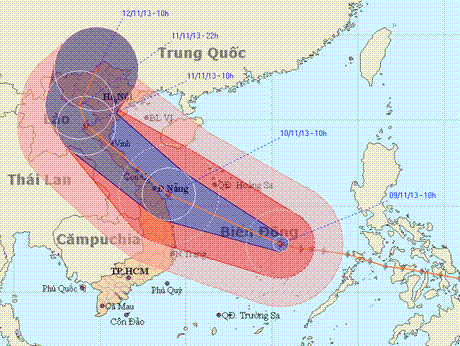 Công điện của Thủ tướng chỉ đạo đối phó với bão HaiYan
