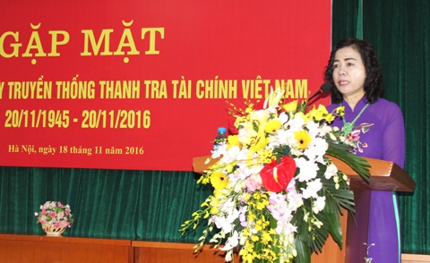 Thứ trưởng Vũ Thị Mai phát biểu