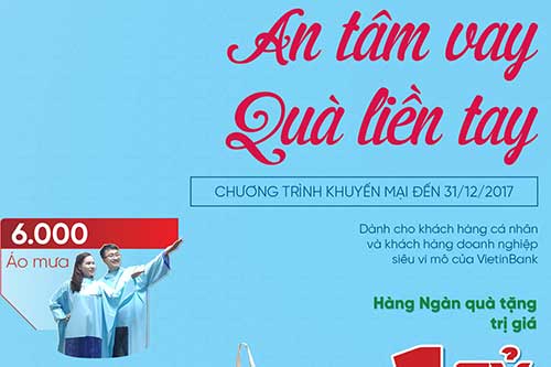 Chương trình khuyến mãi "An tâm vay, quà liền tay"