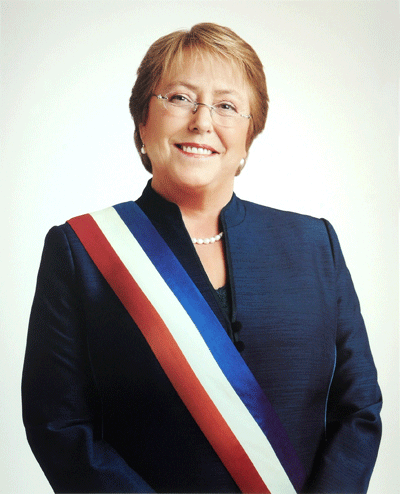 Tổng thống nước Cộng hòa Chile Michelle Bachelet Jeria.
