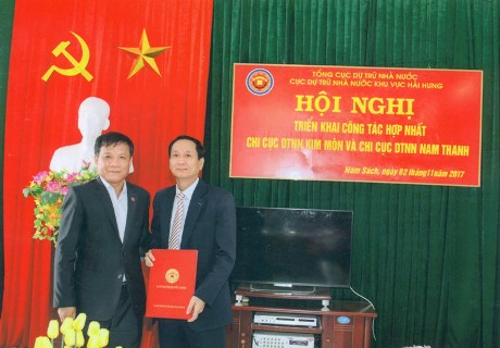 Hợp nhất hai chi cục DTNN Kim Môn và Nam Thanh