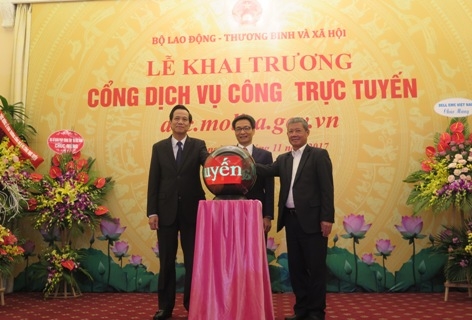 bo lao dong thuong binh va xa hoi khai truong cong dich vu cong truc tuyen