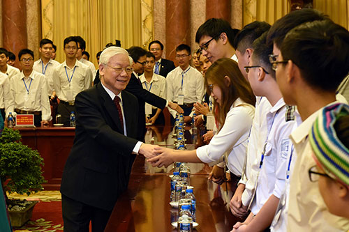 Tổng Bí thư, Chủ tịch nước gặp mặt học sinh, sinh viên tiêu biểu, xuất sắc