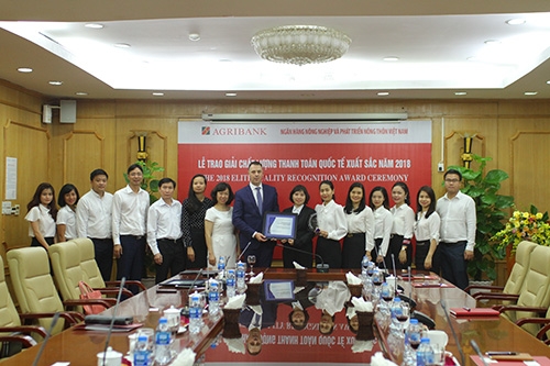 Agribank nhận giải ‘Chất lượng thanh toán xuất sắc năm 2018’