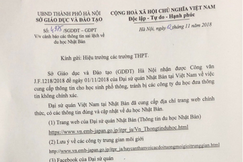 Cảnh báo thông tin sai lệch về du học Nhật Bản