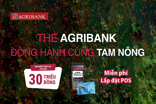 thẻ agribank đồng h&agrave;nh c&ugrave;ng tam n&ocirc;ng