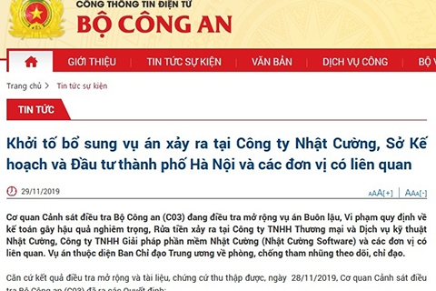 Thông tin mới nhất vụ án Nhật Cường