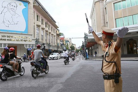 phân luồng giao thông