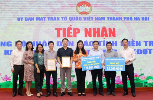 Hà Nội tiếp nhận hơn 109 tỷ đồng ủng hộ nhân dân miền Trung