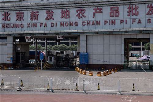 Lối vào chợ Tân Phát Địa