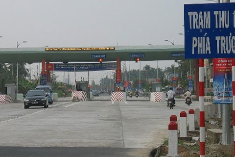 trạm thu phí hoàng mai