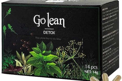 Thu hồi 2 lô thực phẩm bảo vệ sức khỏe Go Lean Detox chứa chất cấm