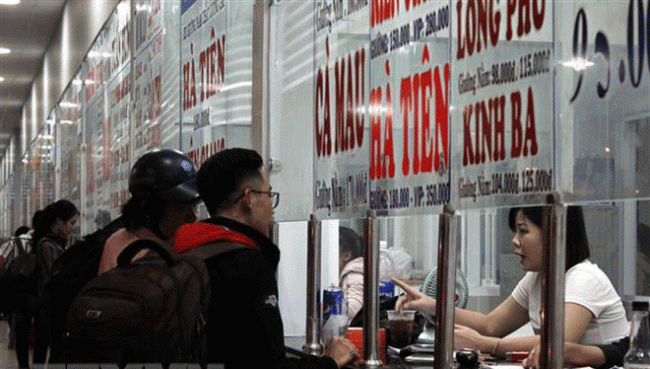 Vé xe khách trong dịp Tết Nguyên đán 2019 tăng không quá 60%
