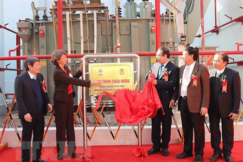 Cắt băng khánh thành trạm biến áp 110kV Công viên Thống Nhất và nhánh rẽ.