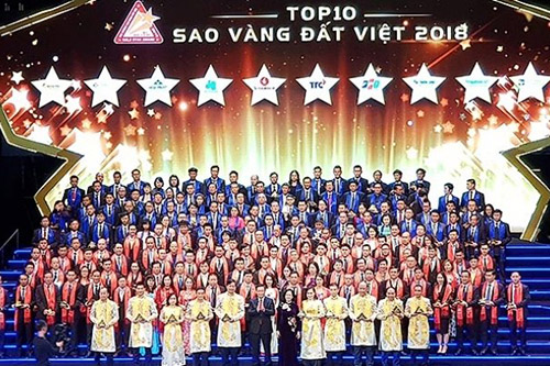 200 doanh nghiệp tiêu biểu nhận Giải thưởng Sao Vàng đất Việt 2018