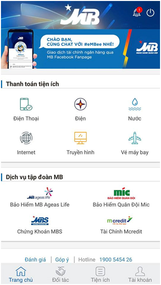 Vi vu cùng 36 hãng hàng không qua App Ngân hàng MBBank