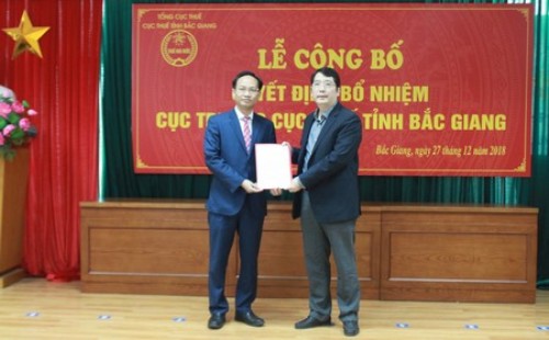 Cục Thuế Bắc Giang có cục trưởng mới