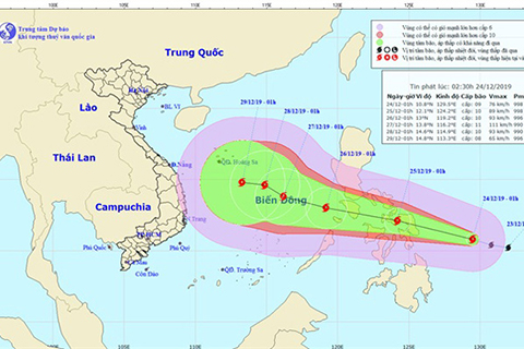 Thời tiết ngày 24/12: Bão gần biển Đông, Bắc Bộ và Trung Bộ tiếp tục mưa rét