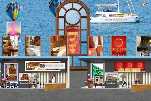 Triển lãm nằm trong chuỗi triển lãm trực tuyến quốc tế Nguồn hàng Việt Nam