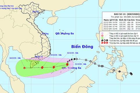 Bắc Bộ rét đậm, rét hại, bão số 14 gây biển động mạnh