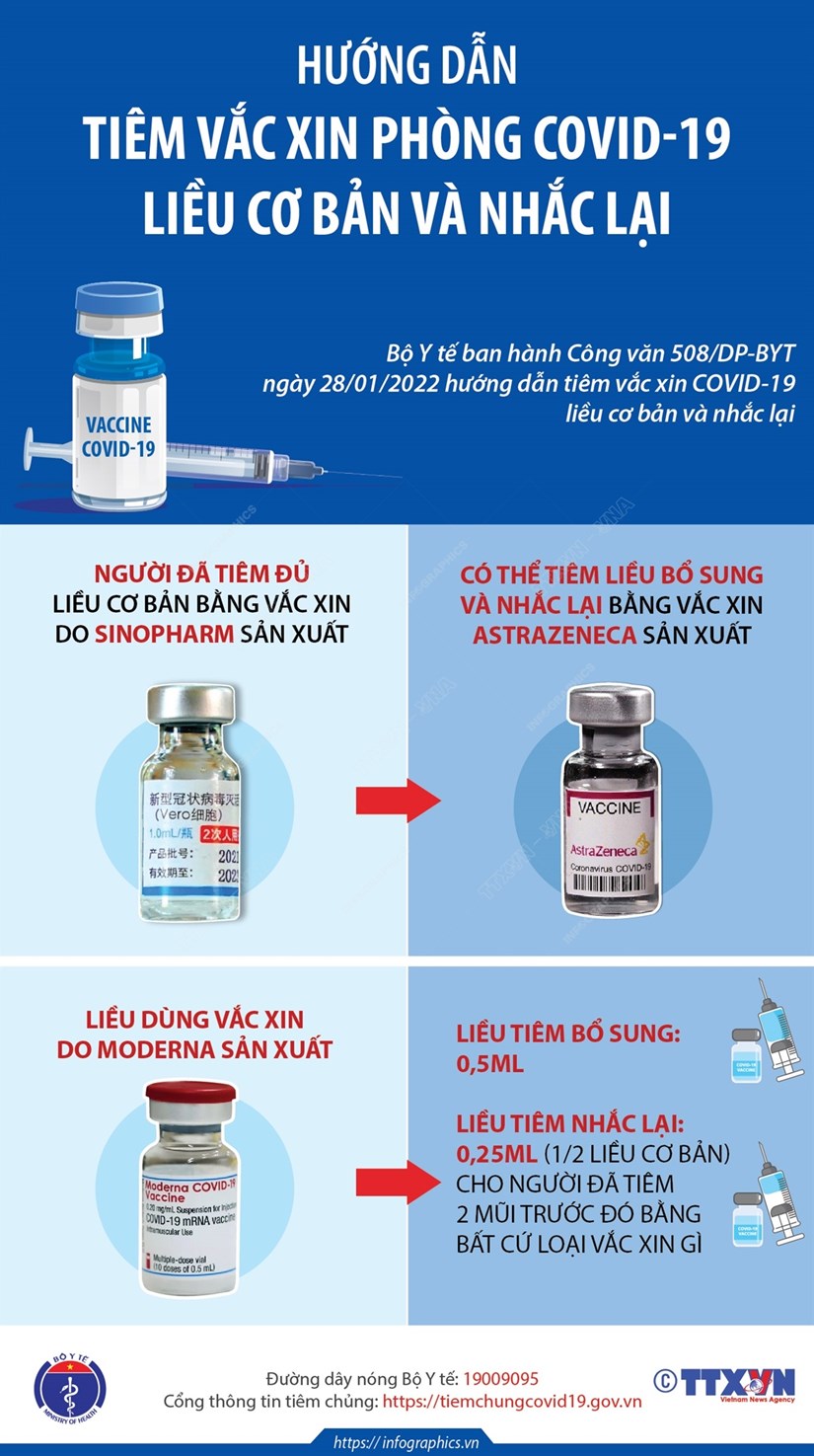 [Infographics] Huong dan tiem vaccine COVID-19 lieu co ban va nhac lai hinh anh 1