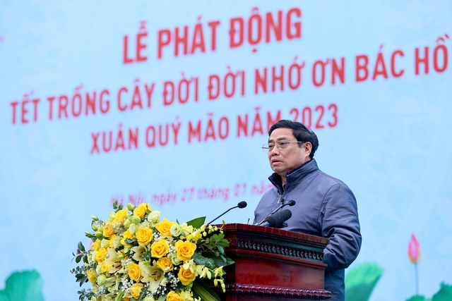 Thủ tướng dâng hương tưởng nhớ Chủ tịch Hồ Chí Minh và phát động Tết trồng cây Xuân Quý Mão - Ảnh 3.