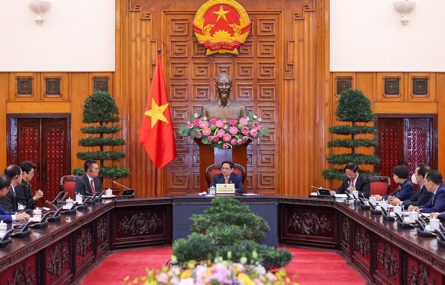 Thủ tướng Phạm Minh Chính tiếp lãnh đạo tập đoàn SCG và Amata