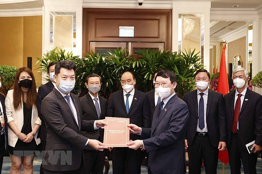 Chùm ảnh: Hoạt động của Chủ tịch nước Nguyễn Xuân Phúc tại Singapore