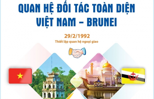Inforgraphics: Quan hệ Đối tác toàn diện Việt Nam - Brunei