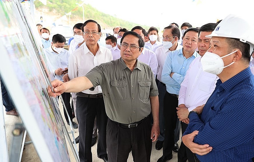 Thủ tướng Phạm Minh Chính thăm cụm Công trình Hồ chứa nước Sông Cái